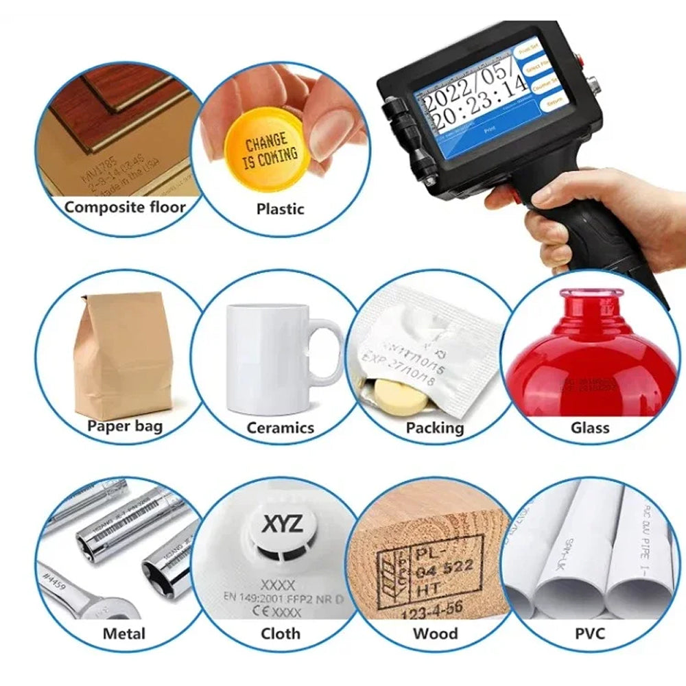 HandyPrin Handheld Inkjet Printer 600 DPI Portable Coder