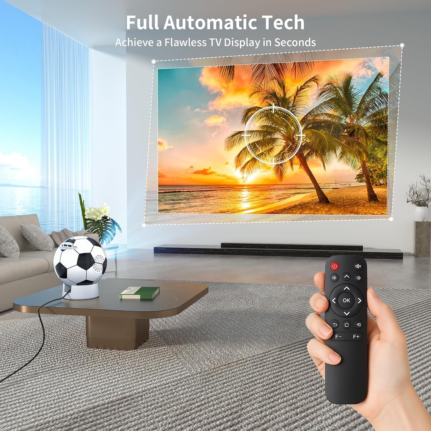 CinemyVex Mini Projector 1080P HD 180 Degree Rotation Outdoor Movies