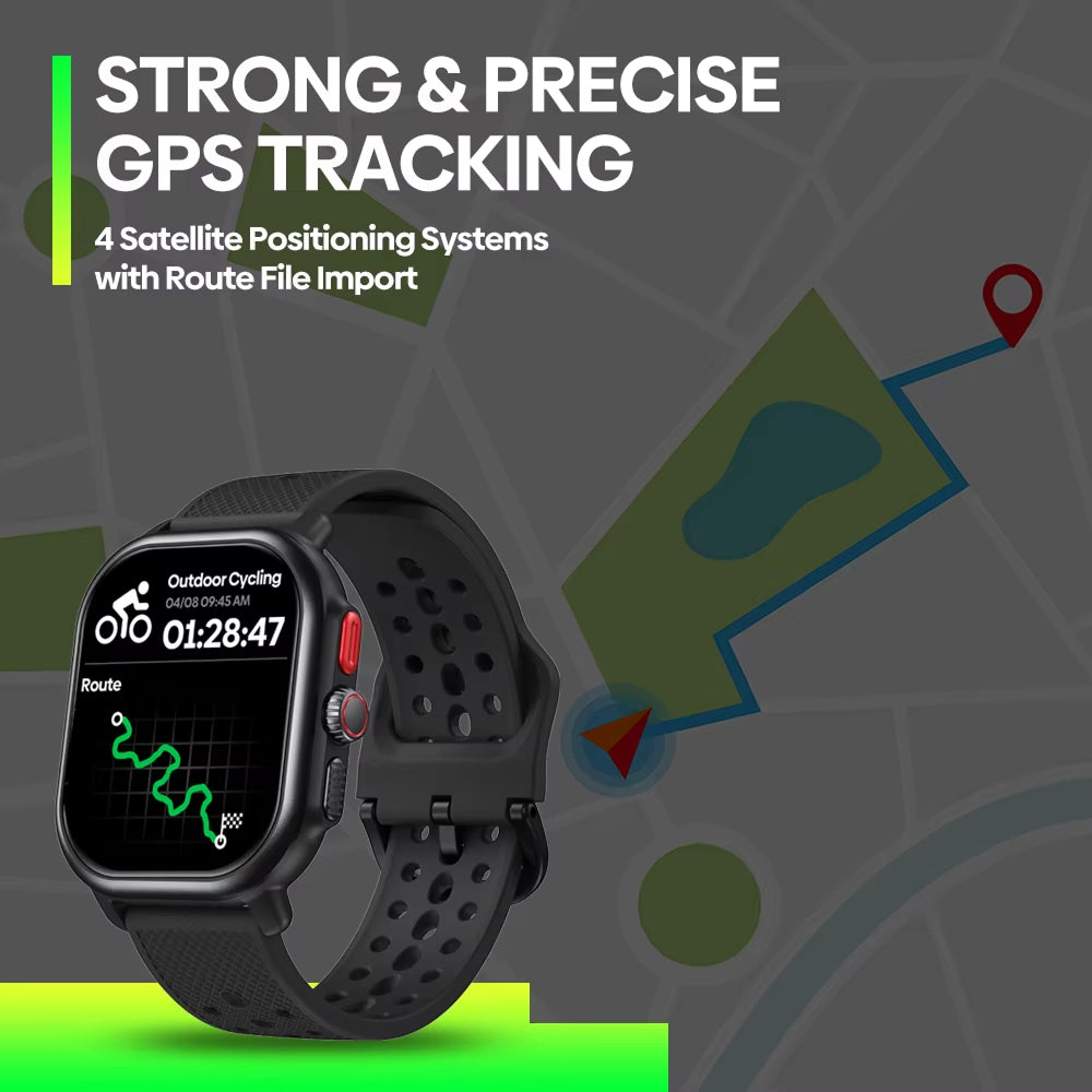 TimyTrack Pro GPS Running Watch with AMOLED Display
