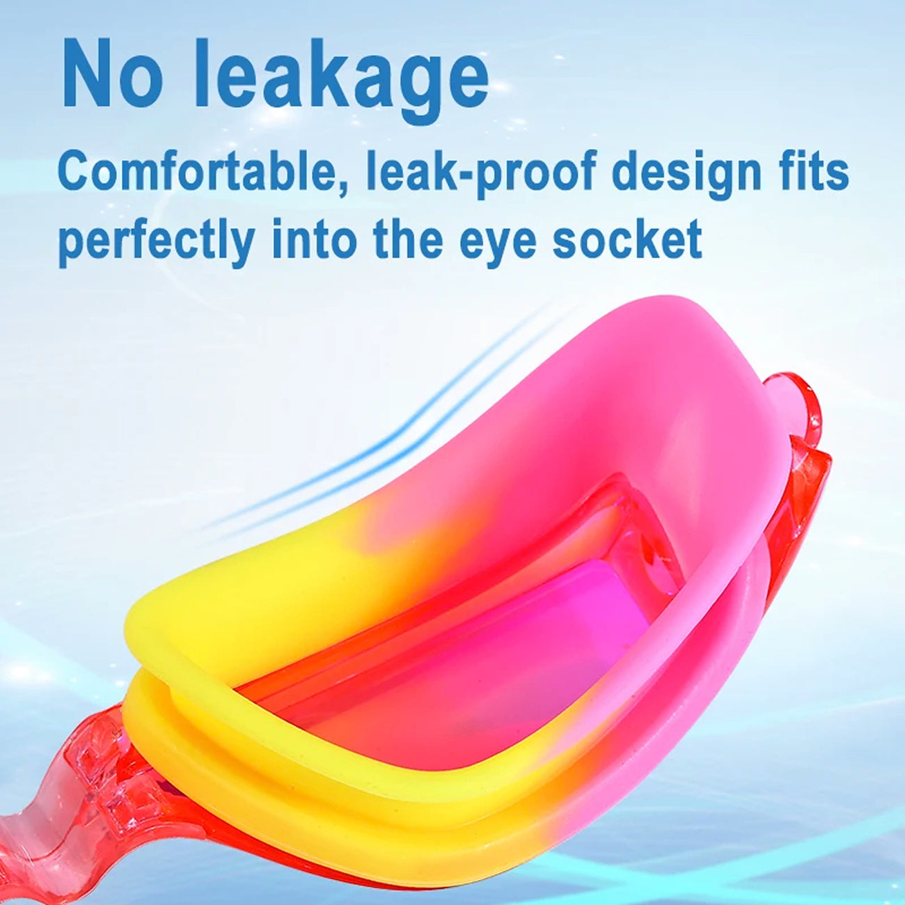 KidSeesal Anti-Fog Kids Swim Goggles with 180° Panoramic View