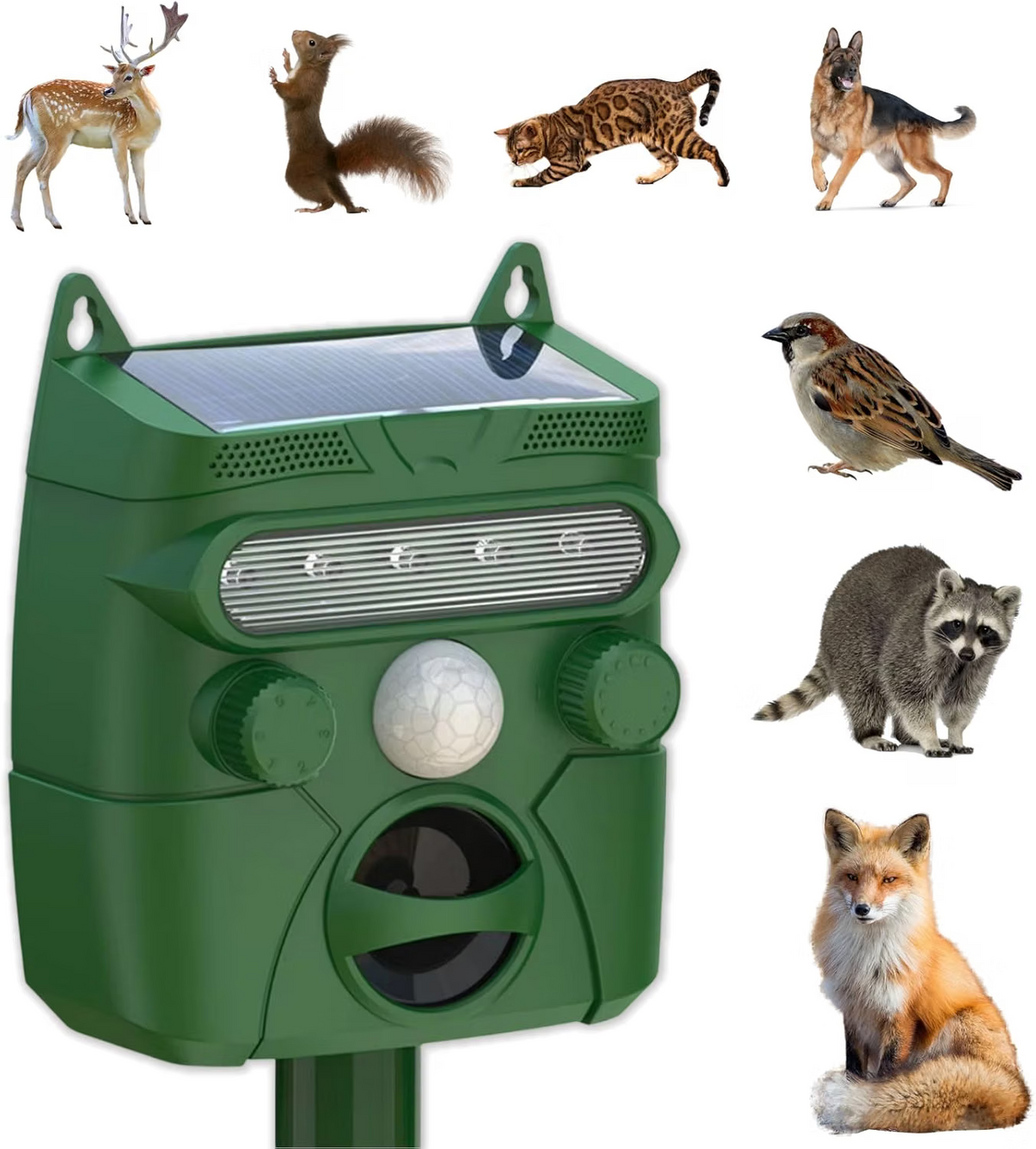 FendGady Ultrasonic Deer Repeller | Solar Powered Garden Deterrent