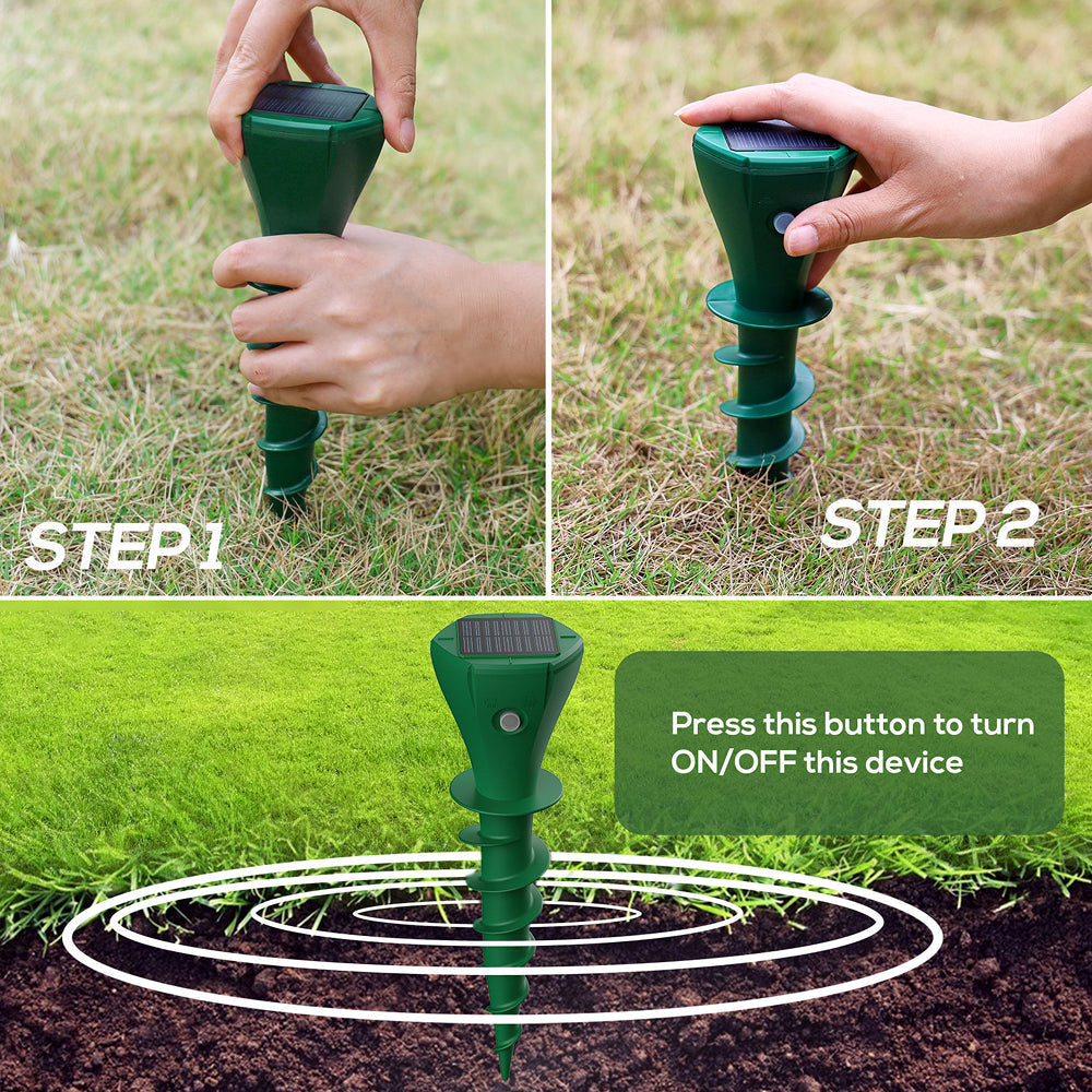 HumRavix Ultrasonic Mole Repeller