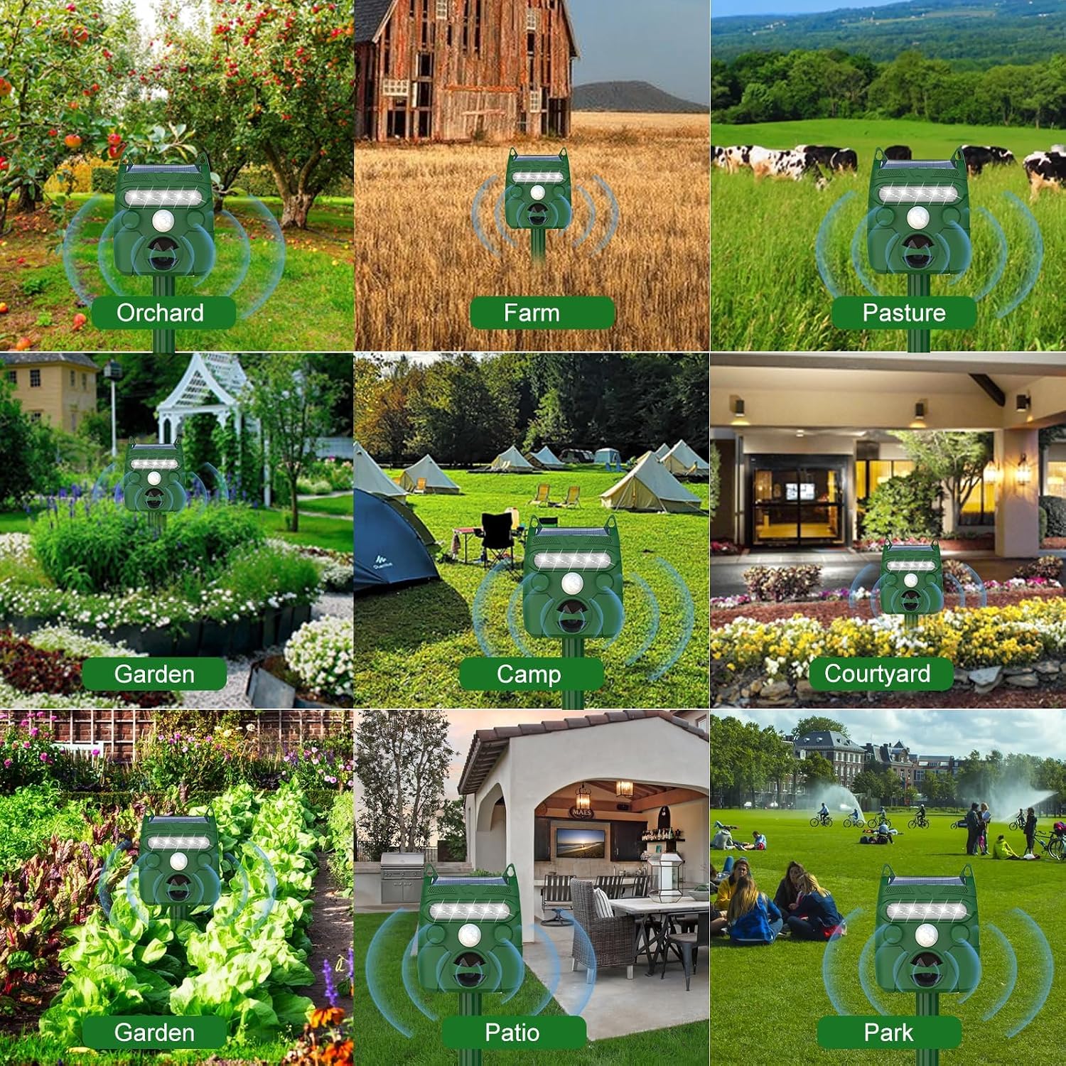 FendGady Ultrasonic Deer Repeller | Solar Powered Garden Deterrent