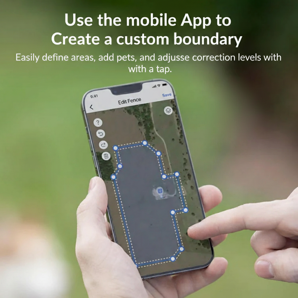 HavinFen Military-Grade GPS Virtual Dog Fence & Tracker