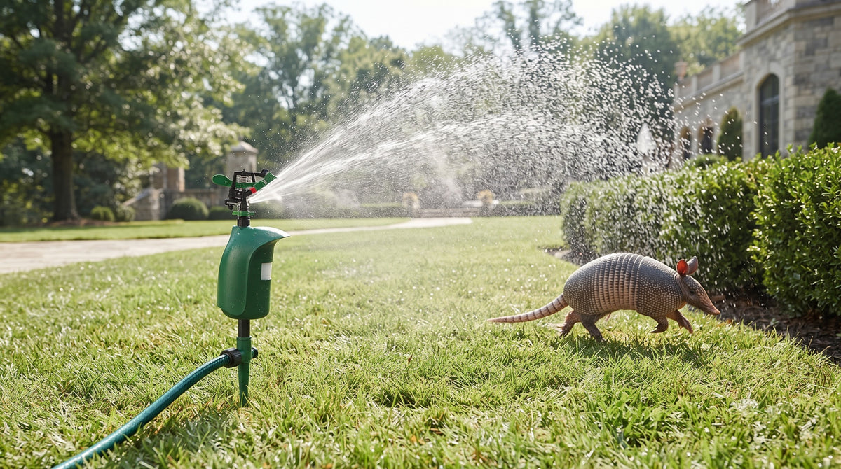 MotixSpray Motion Activated Sprinkler & Armadillo Deterrent