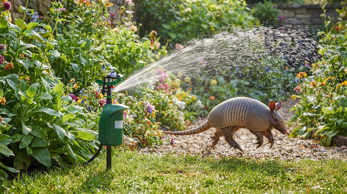MotixSpray Motion Activated Sprinkler & Armadillo Deterrent