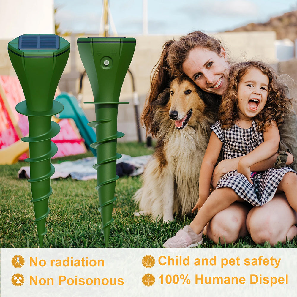 HumRavix Ultrasonic Mole Repeller
