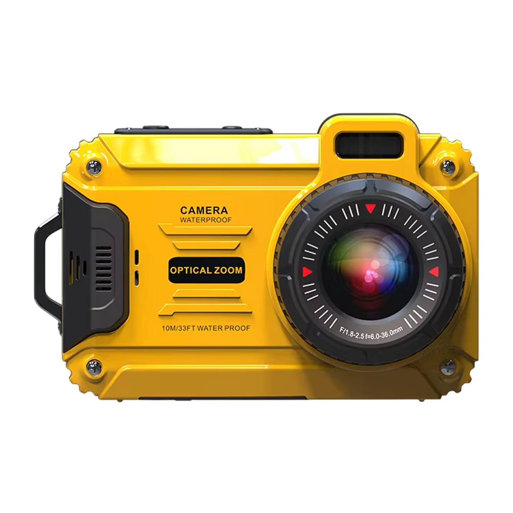 AbysicCam 2.7K HD Waterproof Underwater Camera with LED Flash
