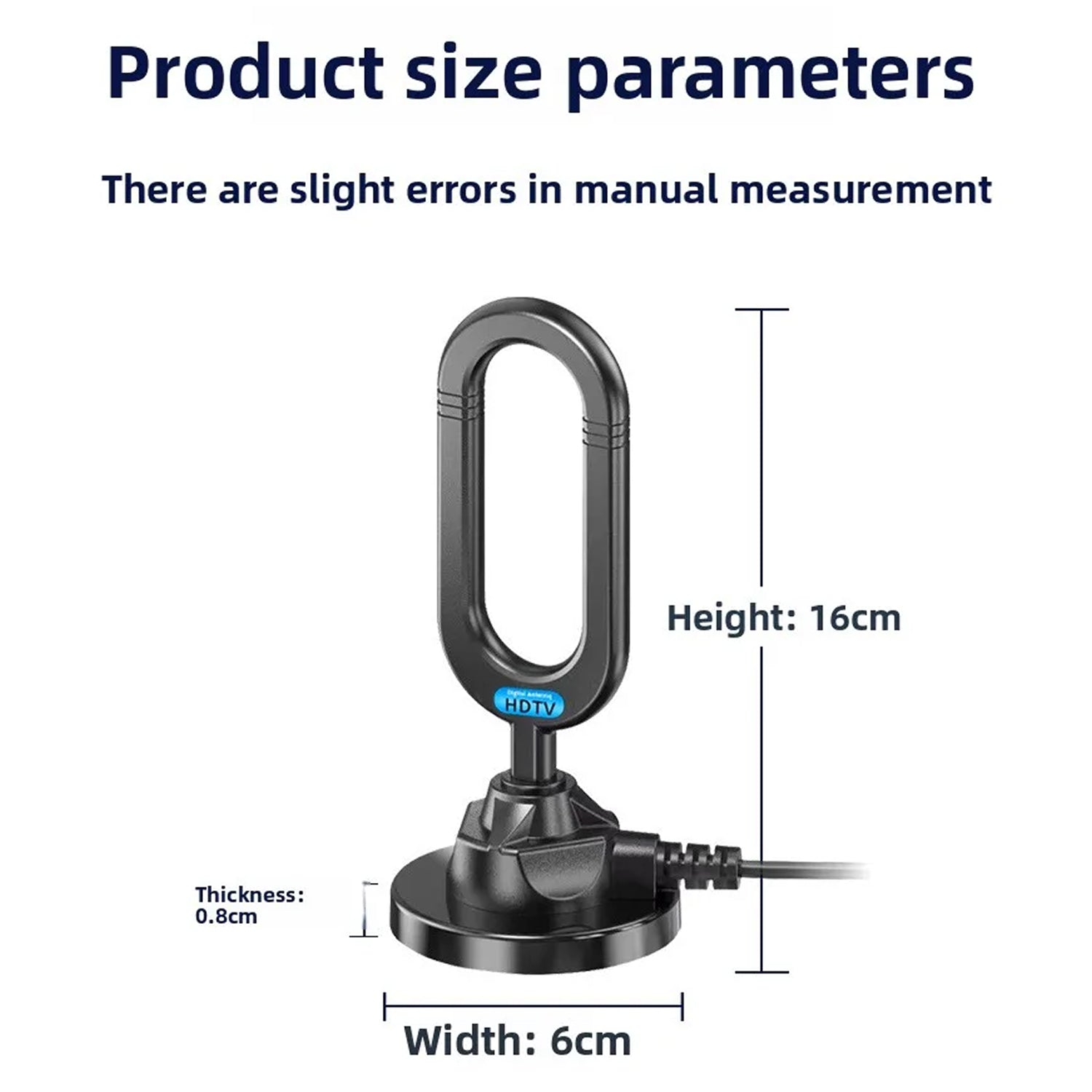AeriZeni Amplified Digital TV Antenna | 4K 1080p Indoor Outdoor