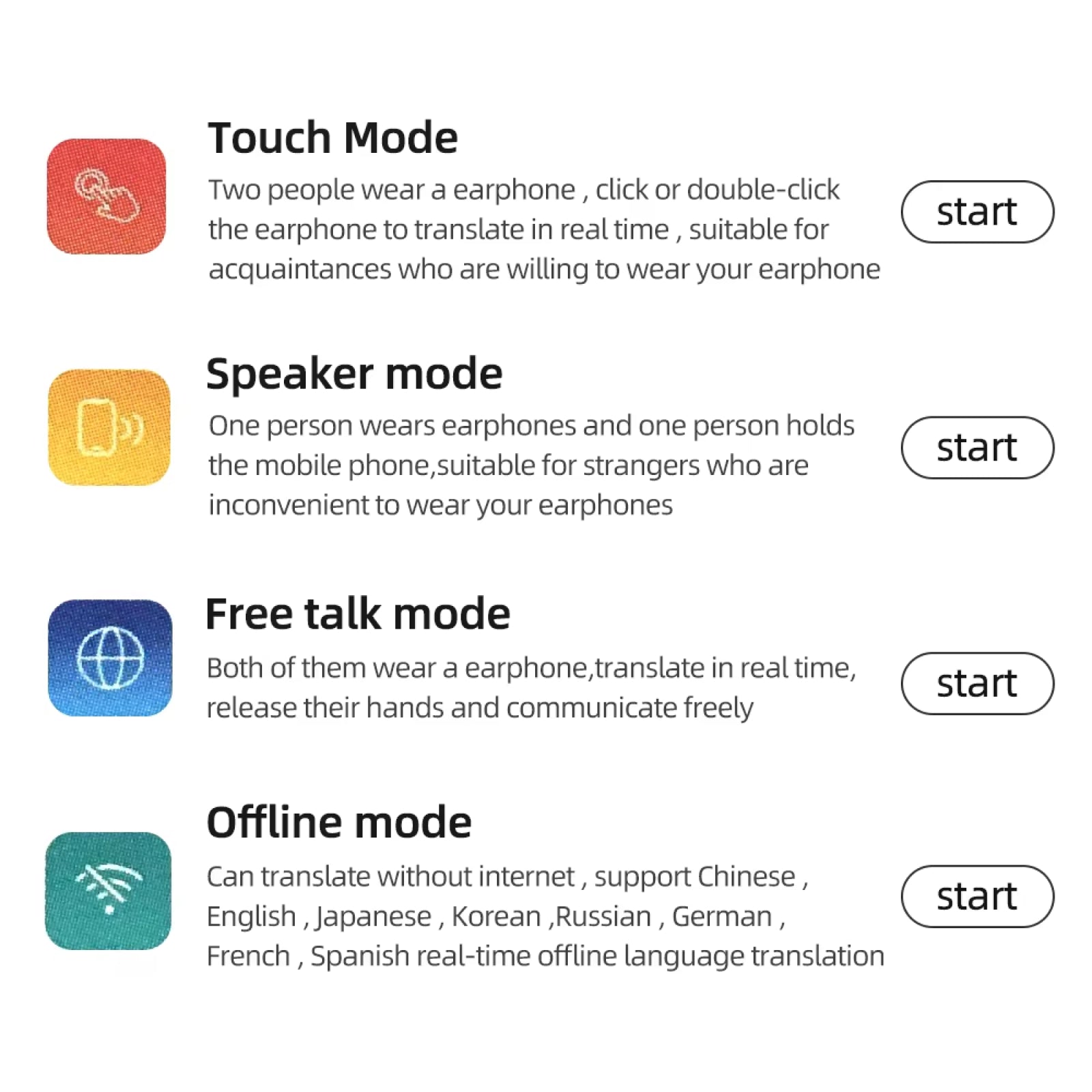 AilyMur AI Translator Earbuds