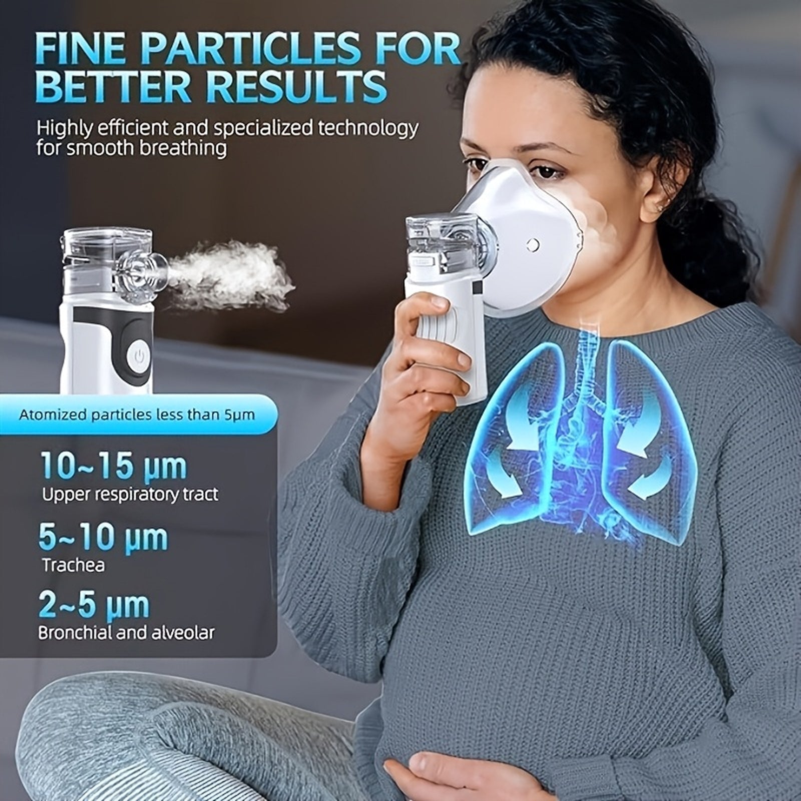 Portable Nebulizer for Asthma & COPD Relief