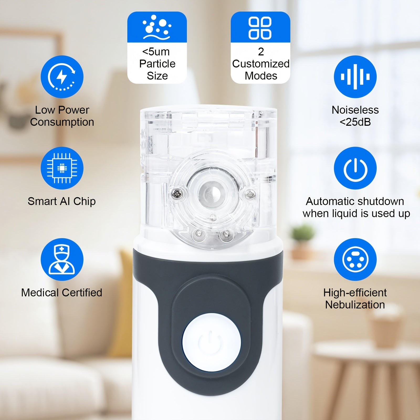 Portable Nebulizer for Asthma & COPD Relief