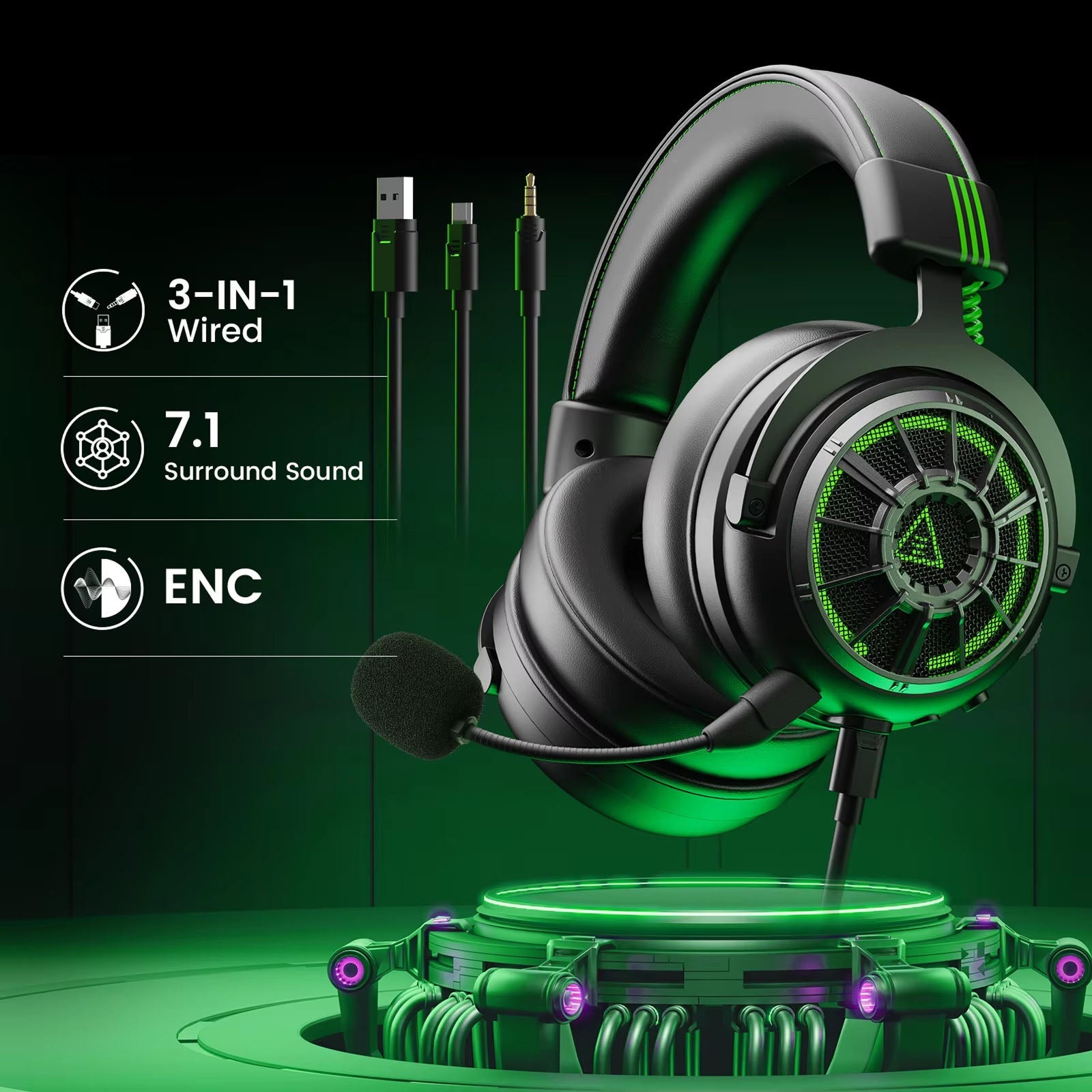 AuziHalo PC Gaming Headset