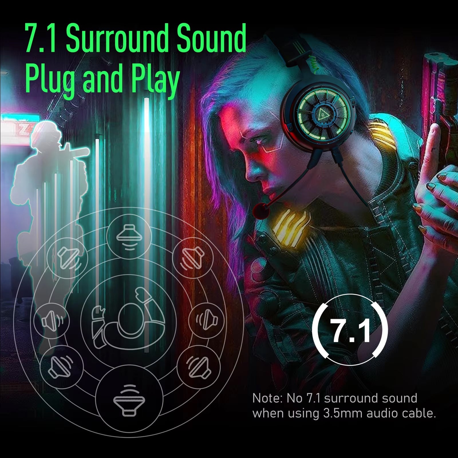 AuziHalo PC Gaming Headset