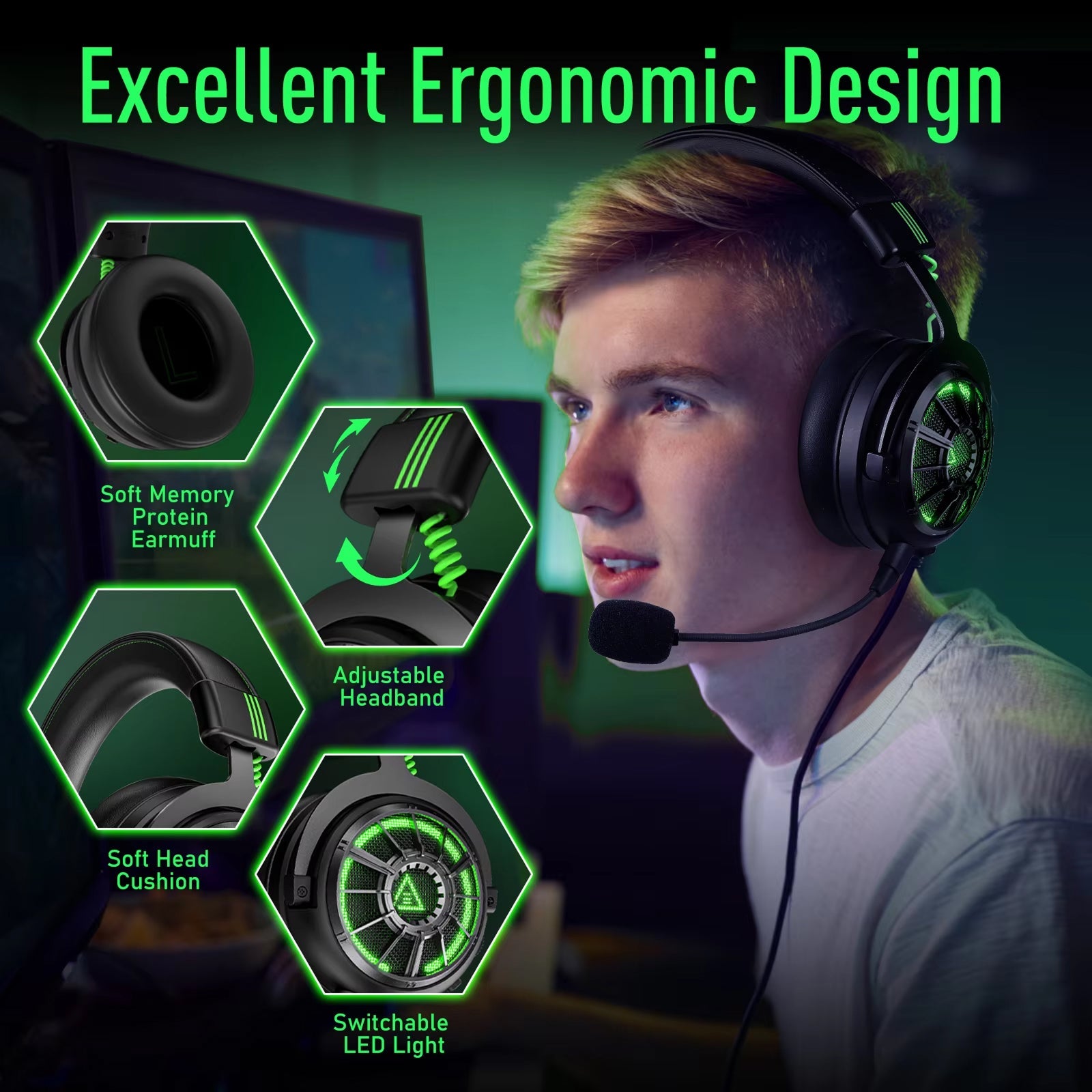 AuziHalo PC Gaming Headset