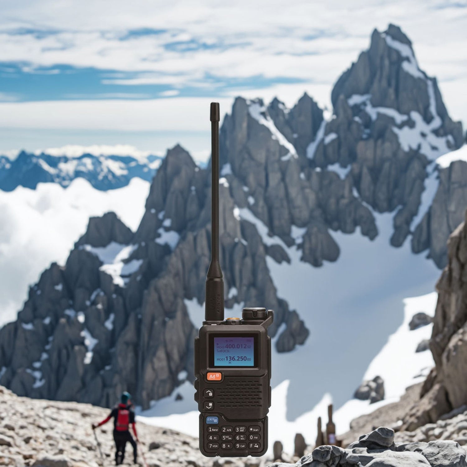 GriRadion Long Range 5W Marine Radio - 3KM Dual-Band VHF/UHF