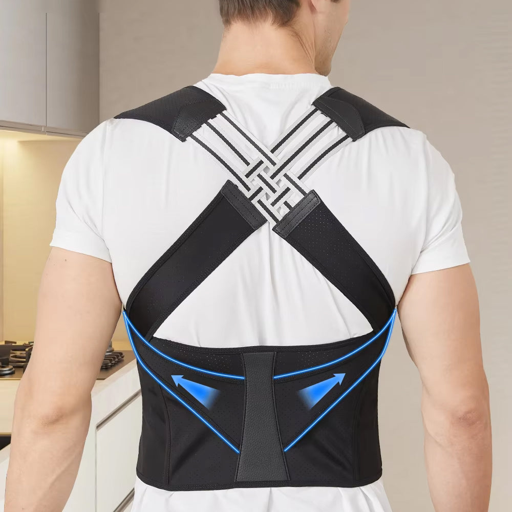 Bacosup Dual Metal Bar Posture Corrector for Back Pain Relief