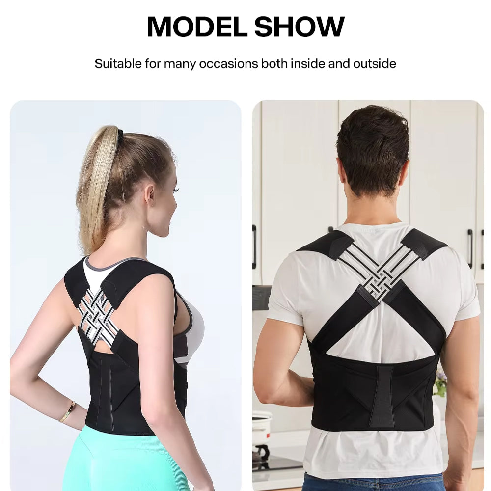 Bacosup Dual Metal Bar Posture Corrector for Back Pain Relief