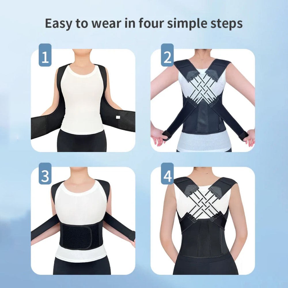 Bacosup Dual Metal Bar Posture Corrector for Back Pain Relief