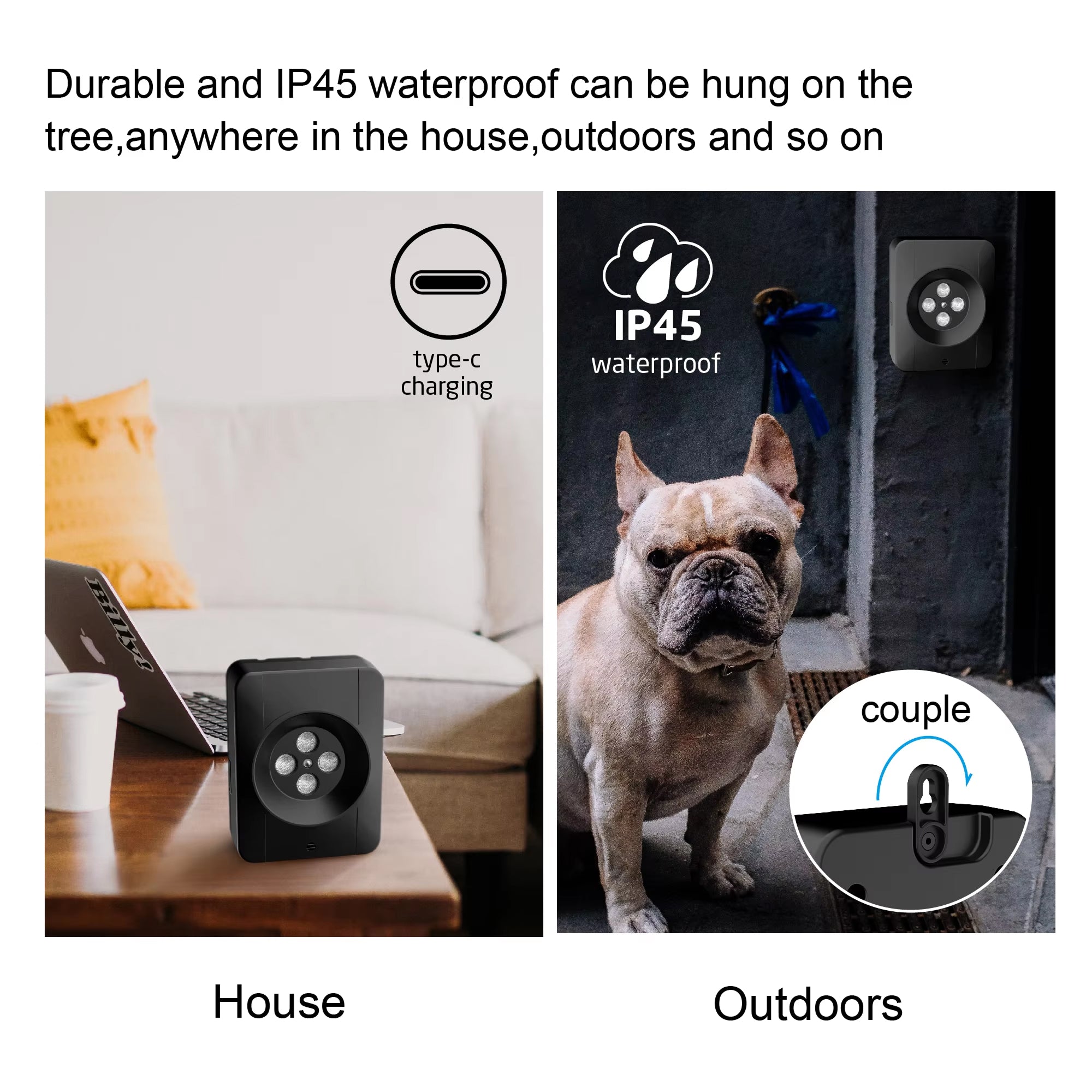 Barkren Ultrasonic Dog Barking Deterrent US Weatherproof Device