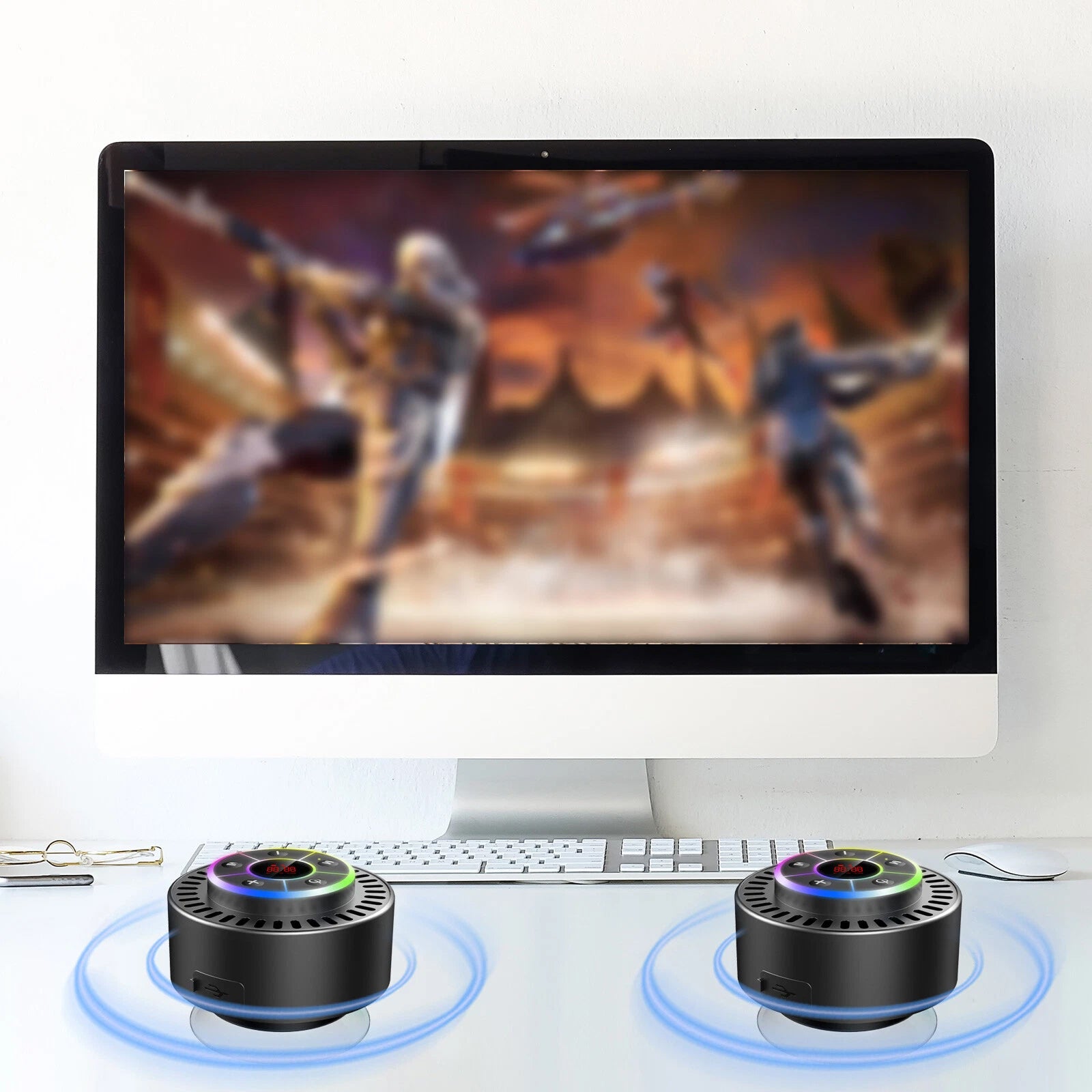BathAqafi Premium Waterproof Shower Speaker with 12H Battery