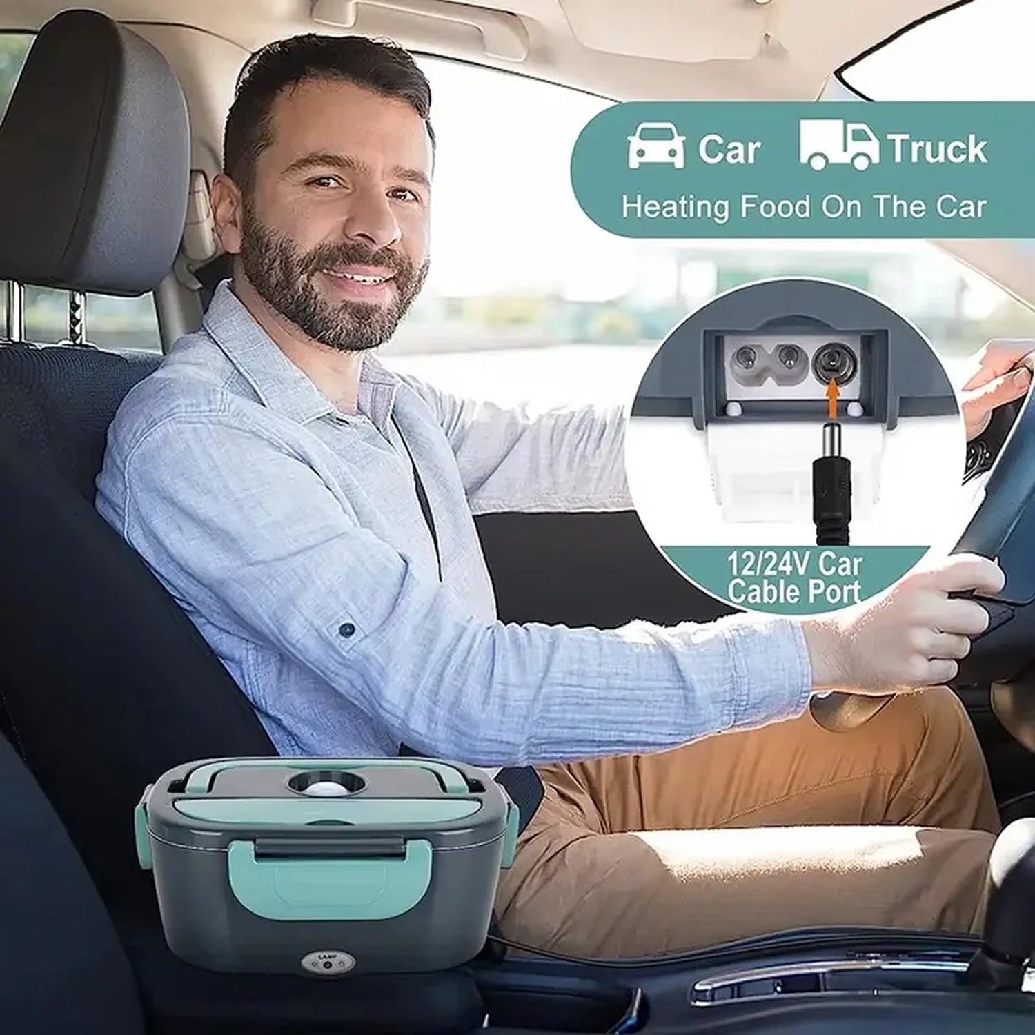 BentoHiti Electric Heated Lunch Box for Car and Office