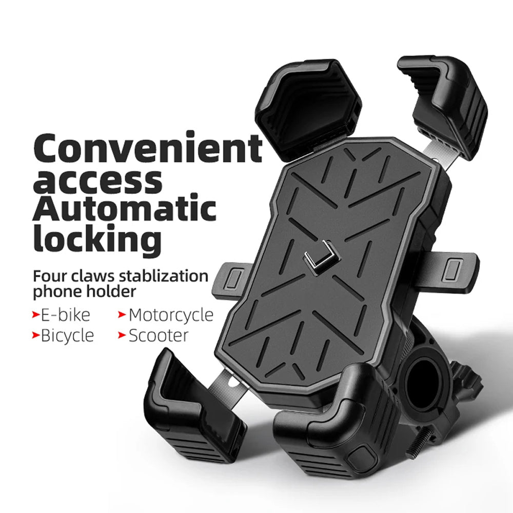 BikeClawi Universal Motorcycle and Bicycle Phone Mount