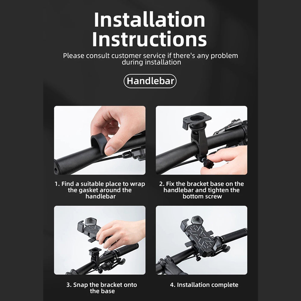 BikeClawi Universal Motorcycle and Bicycle Phone Mount