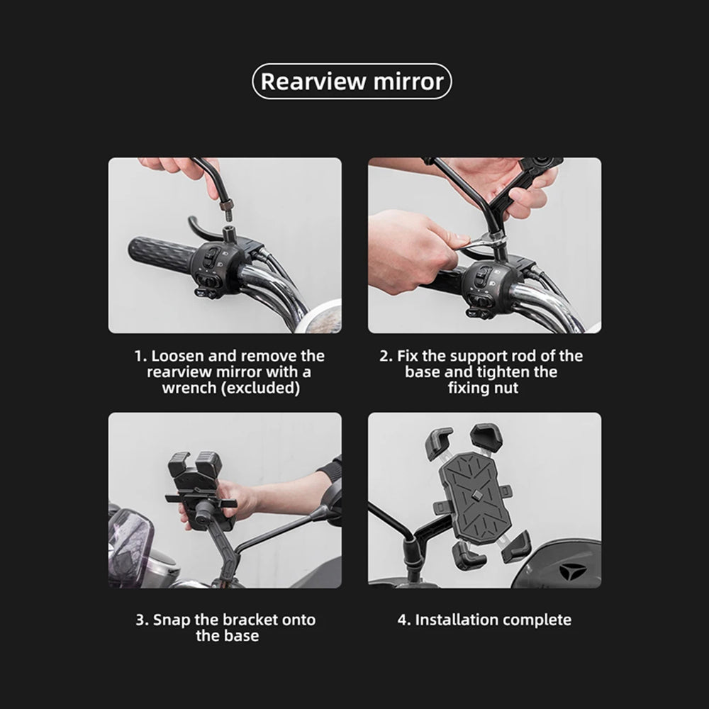 BikeClawi Universal Motorcycle and Bicycle Phone Mount