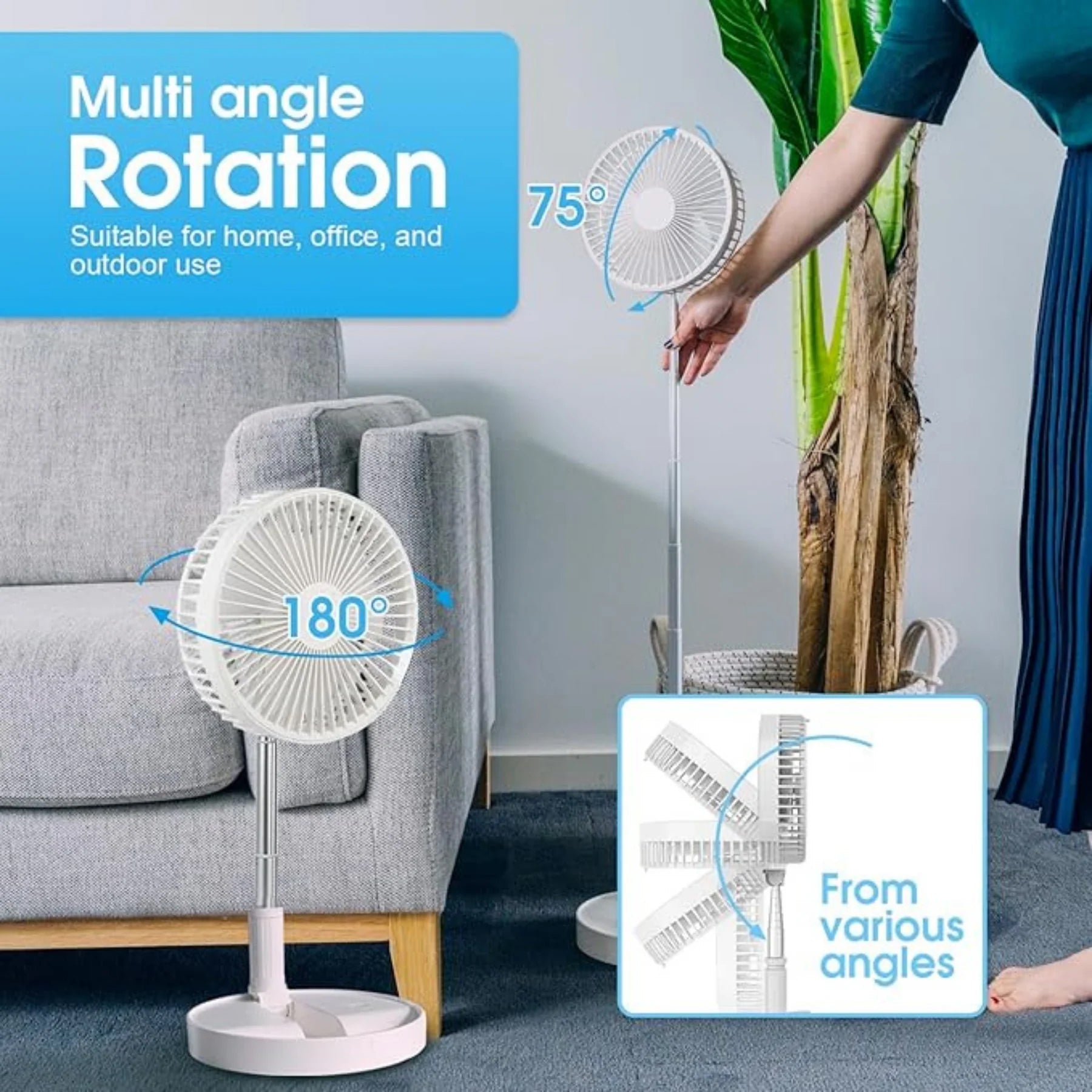BrizkoLix Eco-Friendly Portable Cooling Fan