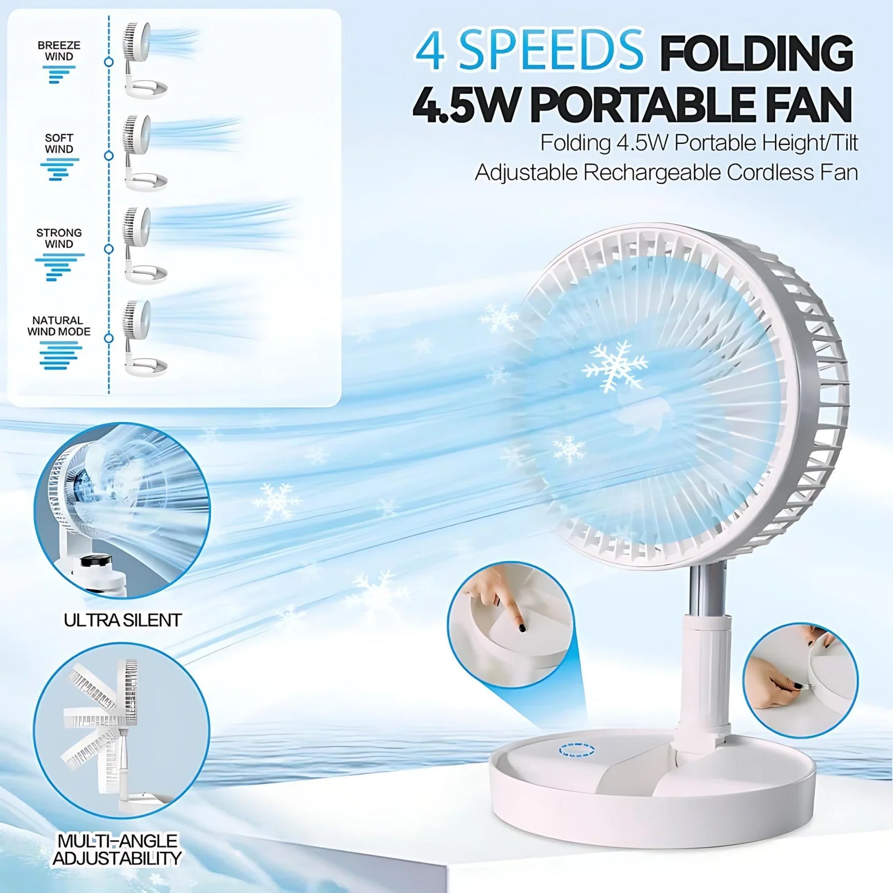 BrizkoLix Eco-Friendly Portable Cooling Fan