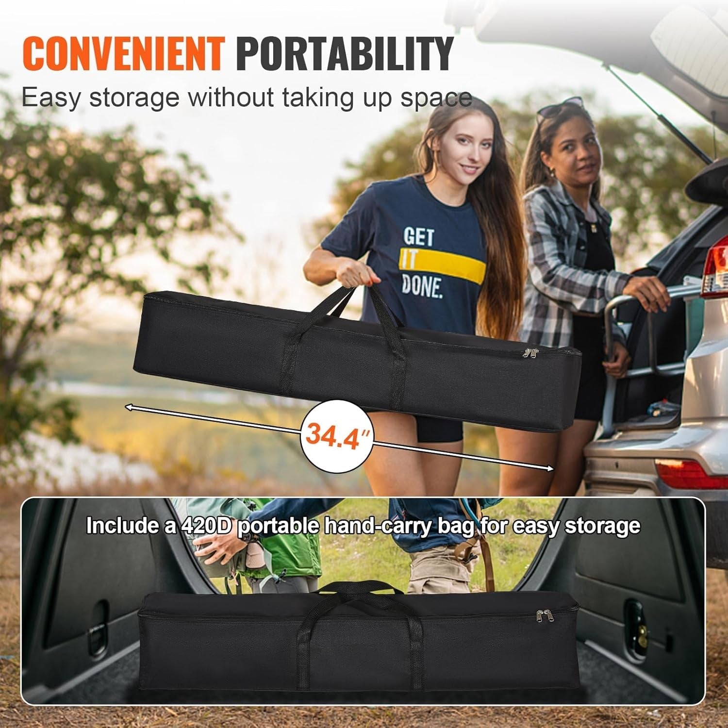 AiriViewi 120-inch Portable Outdoor Projector Screen with Stand