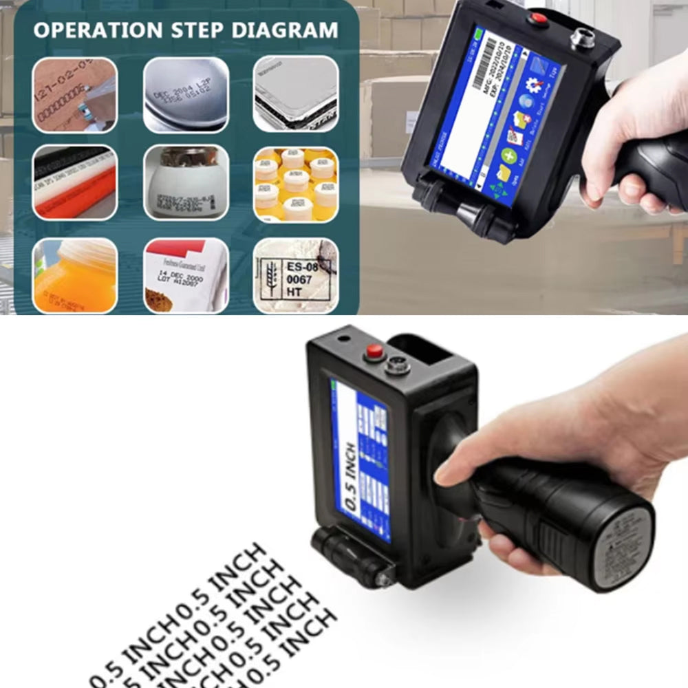 HandyPrin Handheld Inkjet Printer 600 DPI Portable Coder