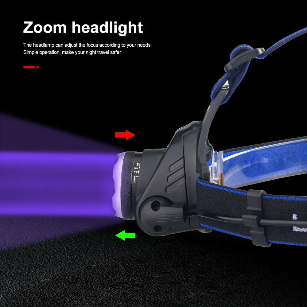 PredLyd Stealth Hunting LED Headlamp with UV Blood Tracker