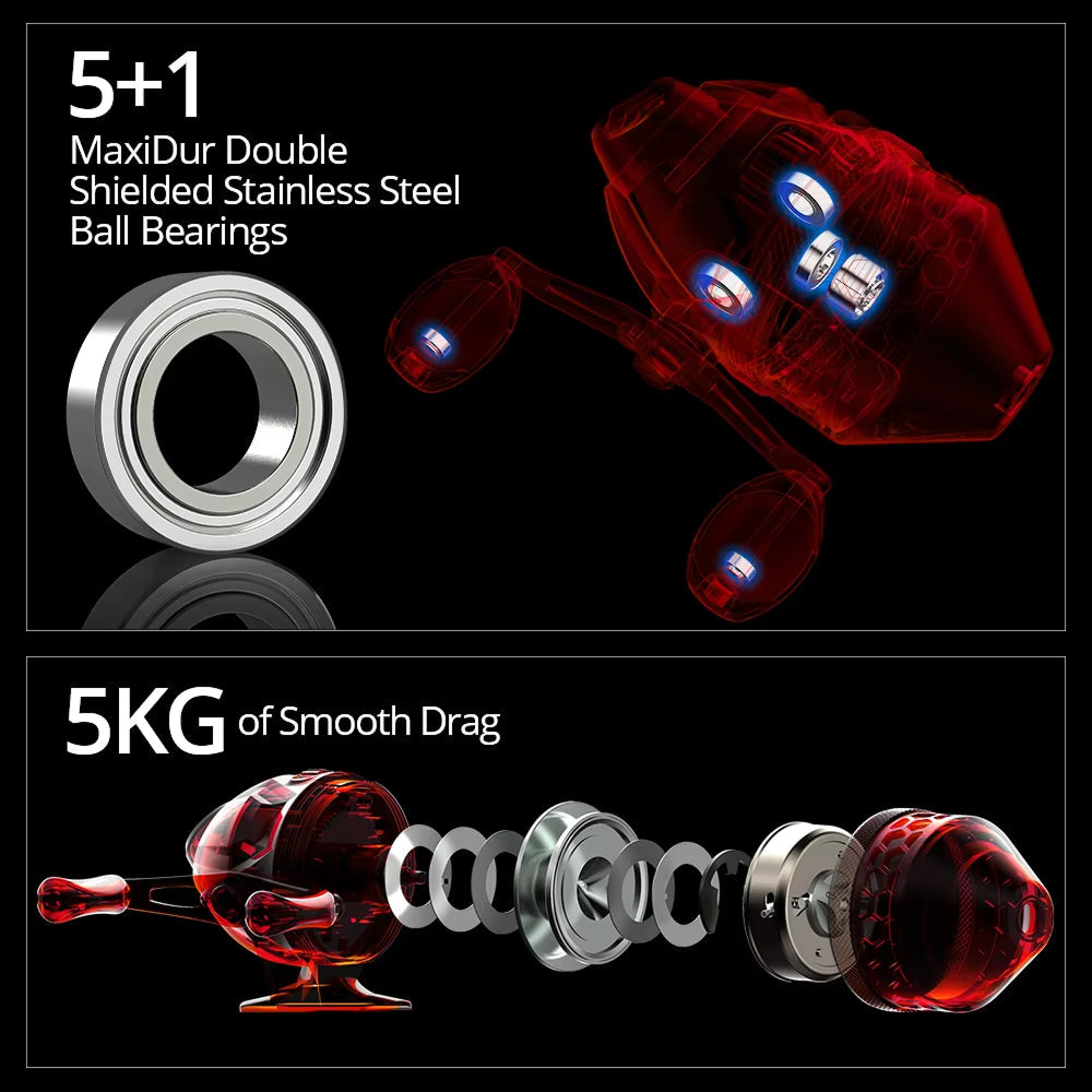 Professional High-Speed Spincast Fishing Reel for All Anglers