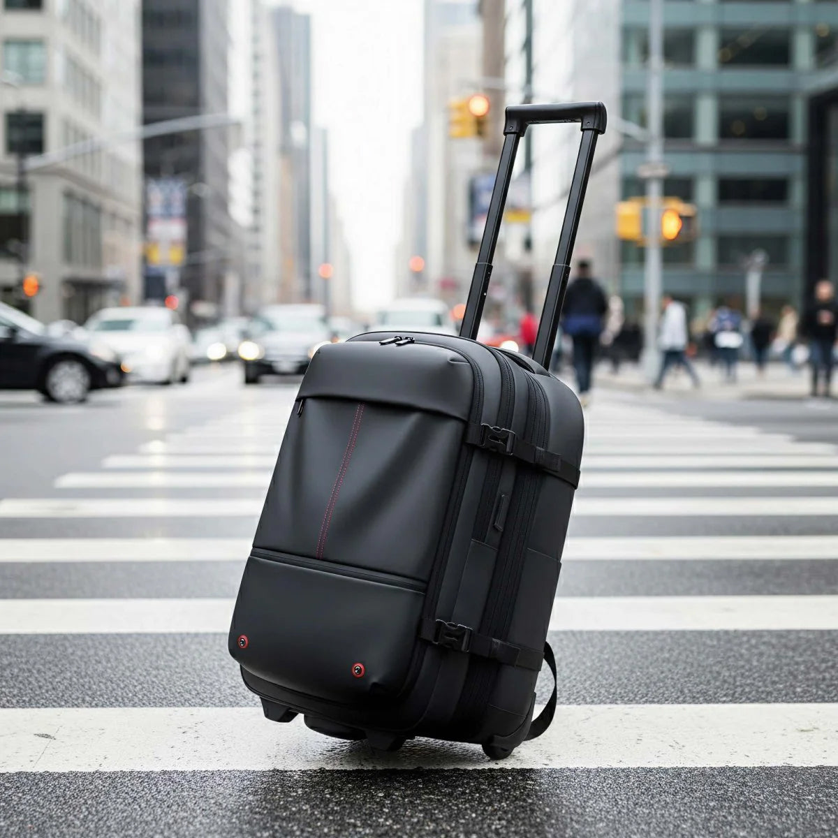 PakkyRoll Vacuum Compression Rolling Backpack for Travel