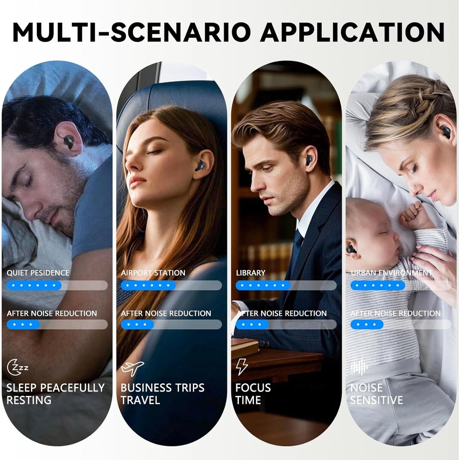 Concestay High-Fidelity Earplugs for Music and Sleep