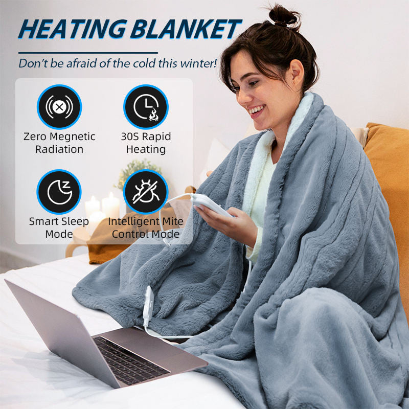 ElecCozi Zero Radiation Heated Blanket for Therapeutic Muscle Relief