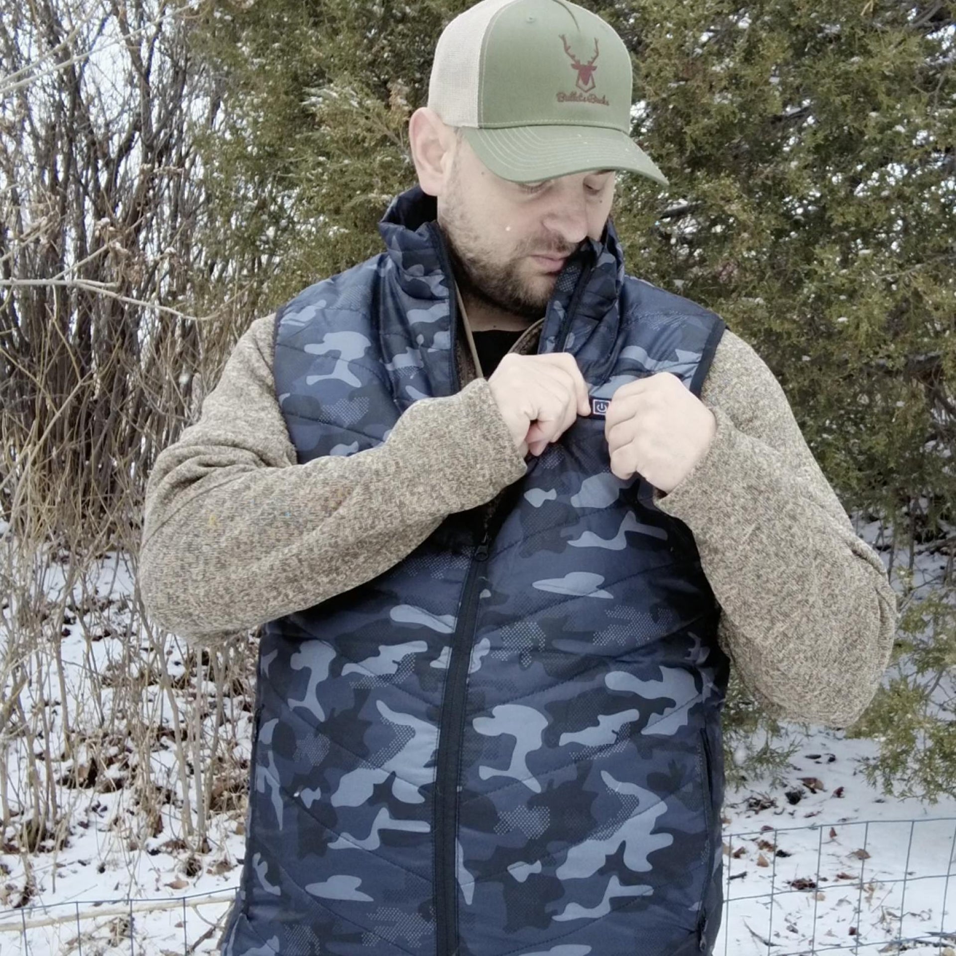 CryoFig Heated Outdoor Vest with 9 Zones and 10,000mAh Battery