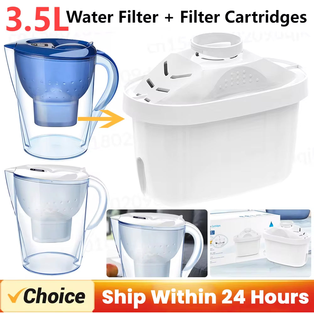 CrysTap 3.5L Water Filter Pitcher