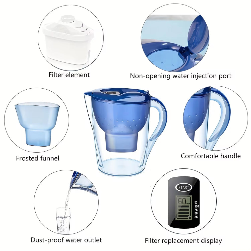 CrysTap 3.5L Water Filter Pitcher