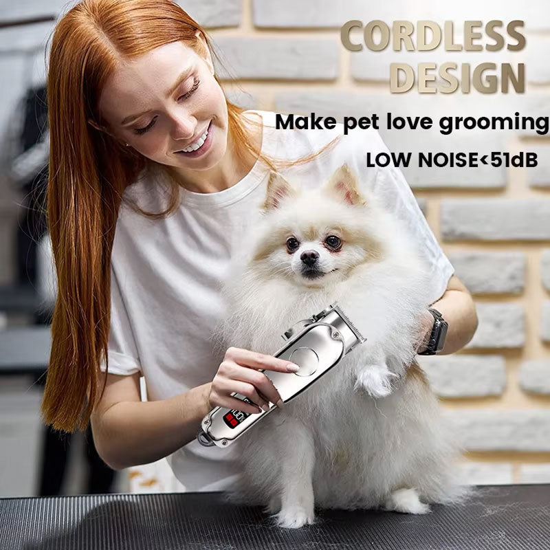 FurClipix Pro All-Metal Low Noise Pet Grooming Kit