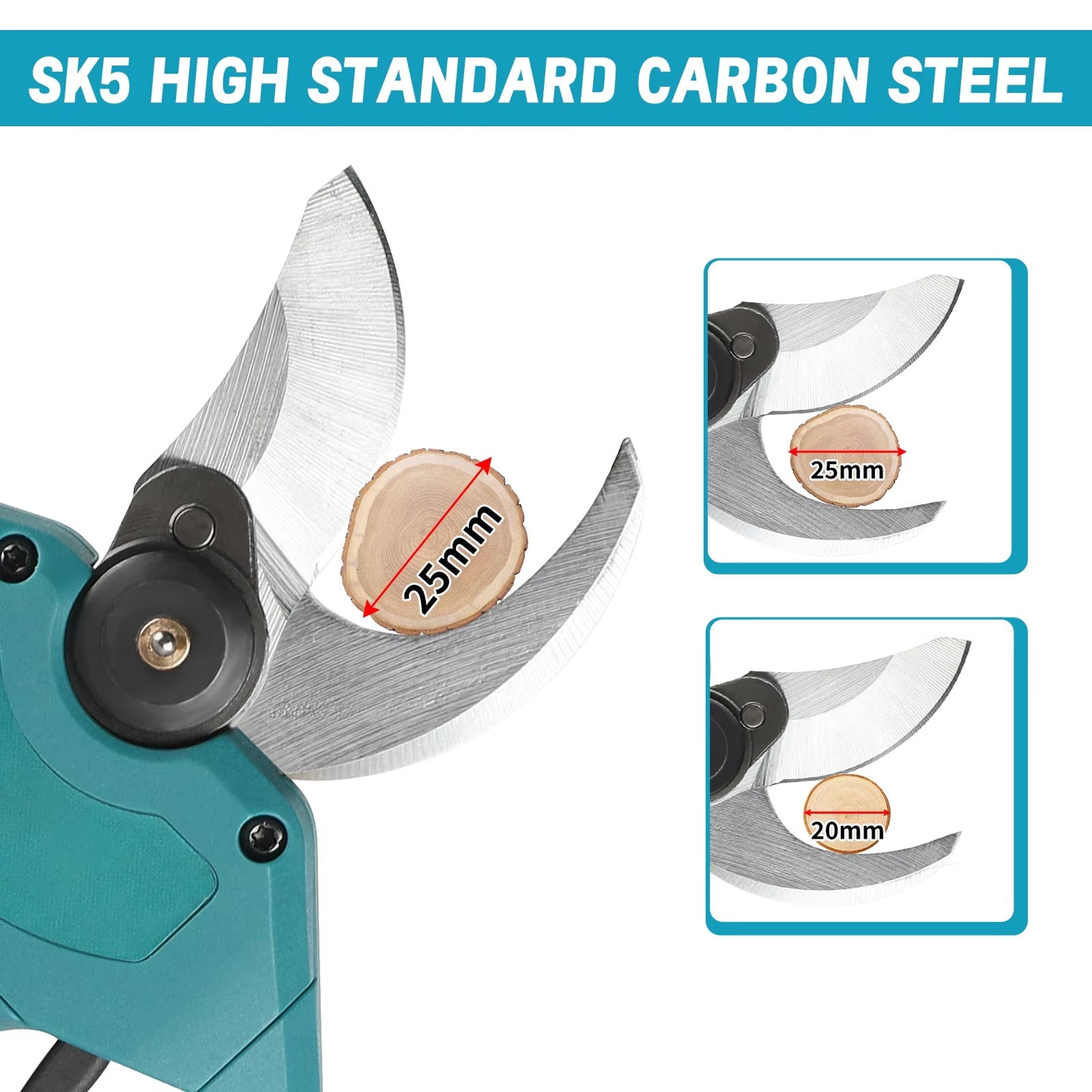 Cuttorix Professional Cordless Electric Pruning Shears - 18V Brushless Motor