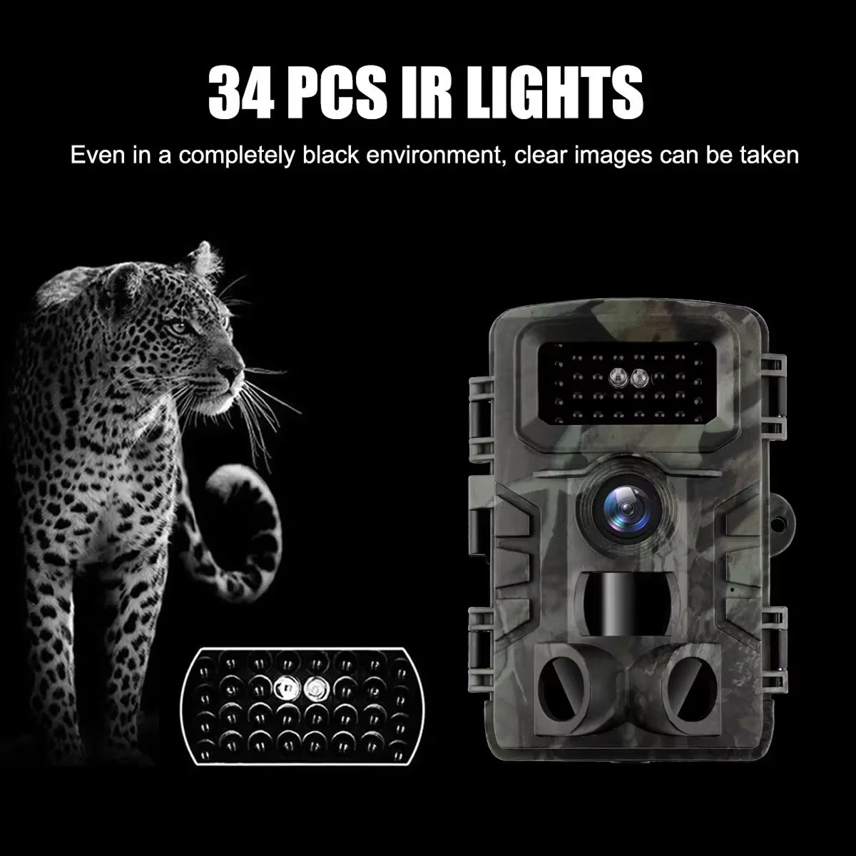 Dark4llow 58MP Trail Hunting Camera with Night Vision & 0.2s Trigger
