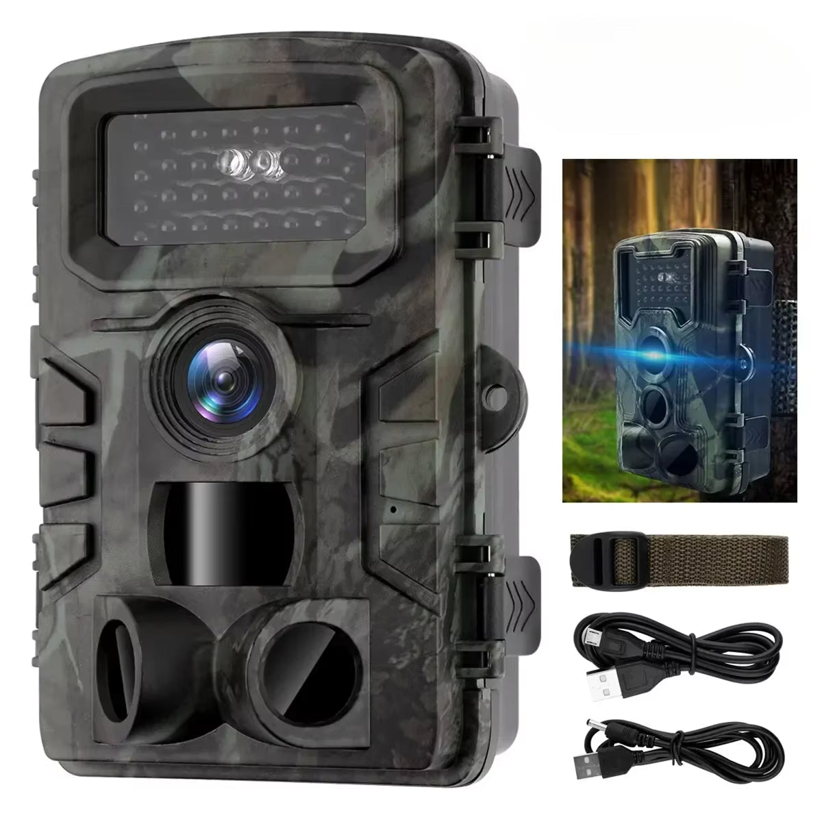 Dark4llow 58MP Trail Hunting Camera with Night Vision & 0.2s Trigger