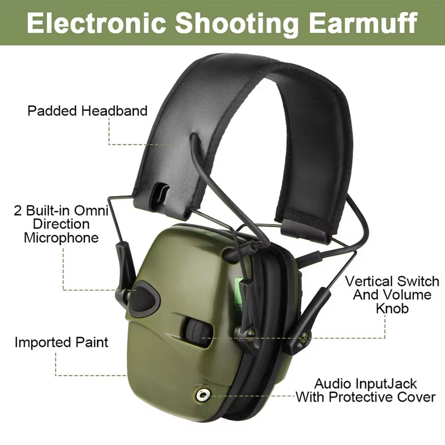 Kolvyx NRR 22dB Electronic Shooting Hearing Protection