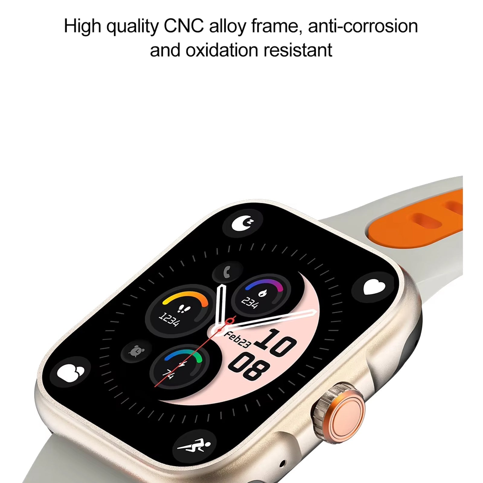 DelpinWat 30M Waterproof Swimming Smartwatch with GNSS