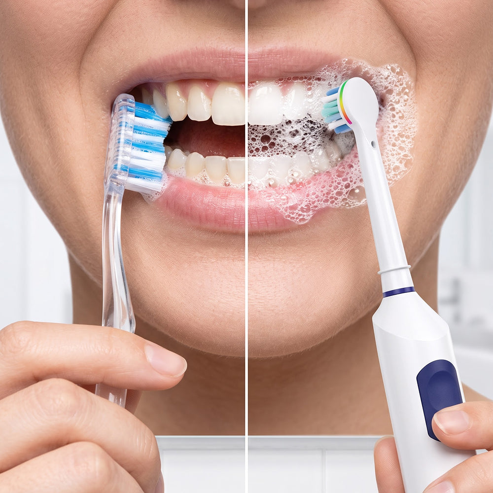 DentiBruly Rotating Electric Toothbrush for Adults with Smart Timer
