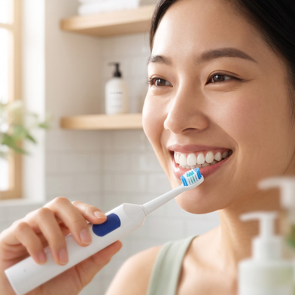 DentiBruly Rotating Electric Toothbrush for Adults with Smart Timer