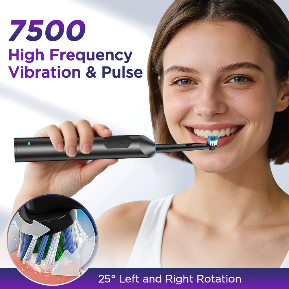 DentiBruly Rotating Electric Toothbrush for Adults with Smart Timer